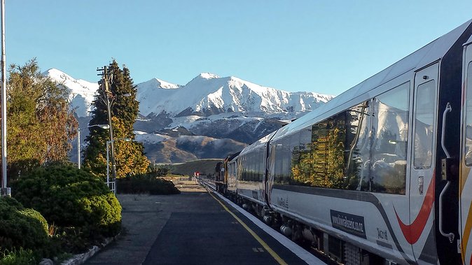 TranzAlpine Train Journey from Greymouth to Christchurch - Arthur’s Pass is the scenic center