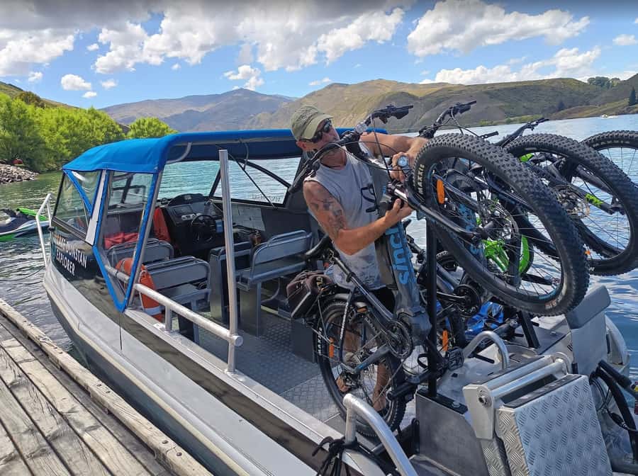 Ultimate Lake Dunstan Bike Hire, Shuttles And Boat Return - Getting started at McNulty Inlet