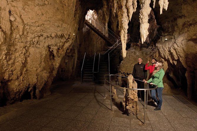 Waitomo Glowworm Caves Guided Tour - Walking through the limestone chambers