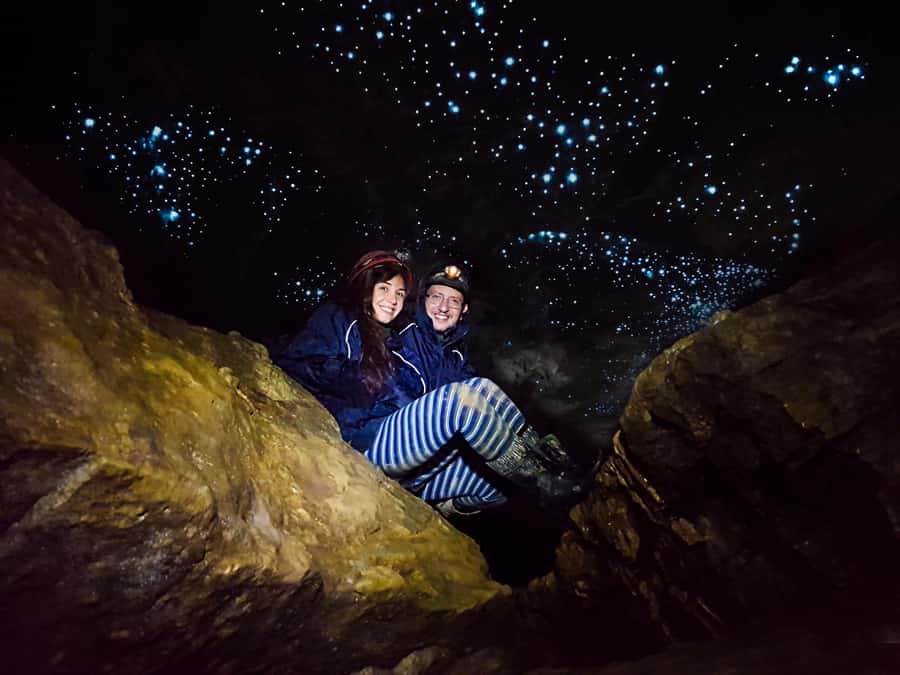 Waitomo: Guided Eco-Cave Tour - Glowworms under a starless ceiling