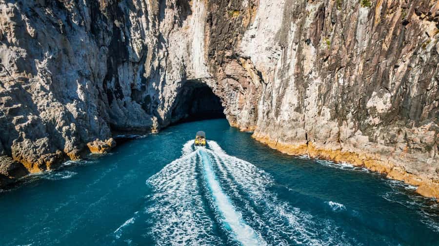 Whitianga: 2-Hour Cathedral Cove and Volcanic Coast Cruise - Cathedral Cove from the sea